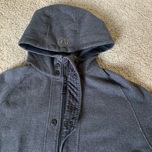 Lululemon mens hooded zip up sweatshirt XL gray
